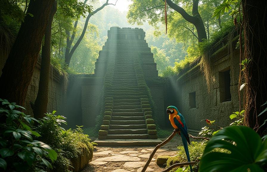 Aves en la selva de Palenque