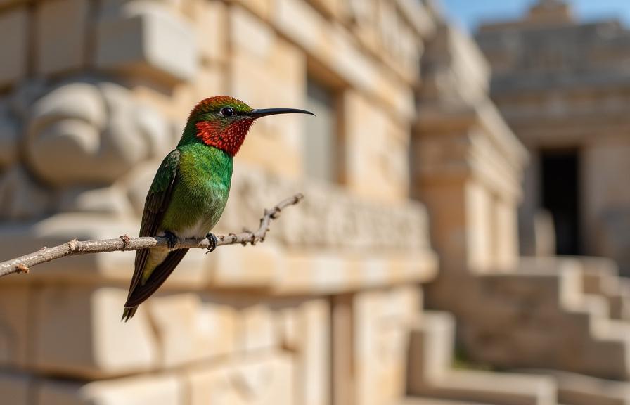 Observación de aves en Uxmal